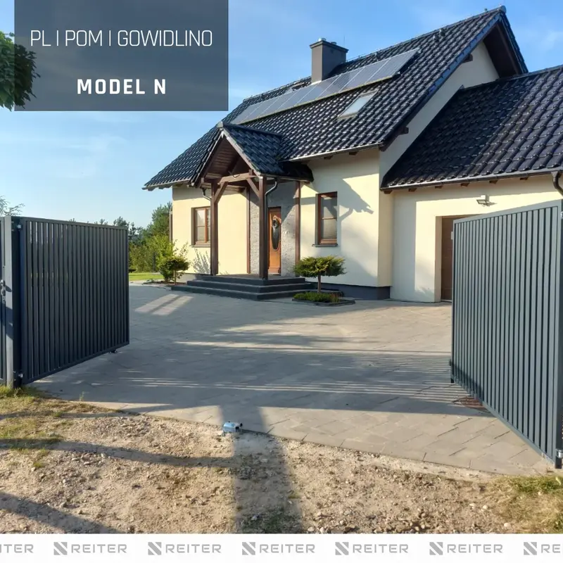 Brama dwuskrzydlowa z furtka - montaz+automatyka, Gowidlino, gmina Sierakowice 60