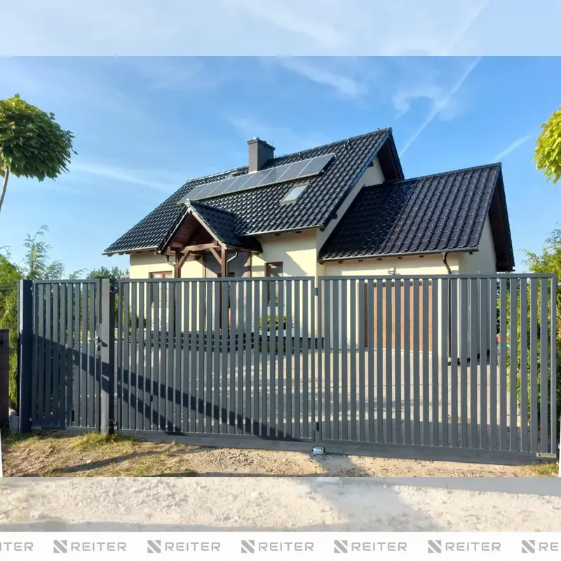 Brama dwuskrzydlowa z furtka - montaz+automatyka, Gowidlino, gmina Sierakowice 61