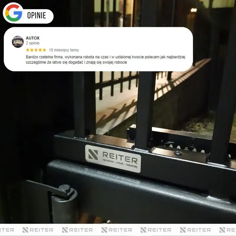 Brama przesuwna klasyczna, z montazem i automatyka - Gdansk, Osowa
