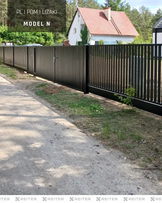 Brama skrzydlowa i ogrodzenie pionowe Koscierzyna