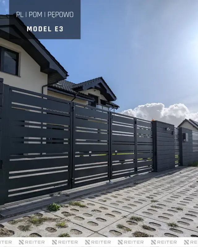 Pepowo, nowoczesne ogrodzenie aluminiowe pomorskie 1